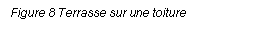 Text Box: Figure 8 Terrasse sur une toiture