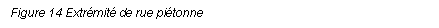 Text Box: Figure 14 Extrmit de rue pitonne