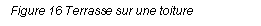 Text Box: Figure 16 Terrasse sur une toiture