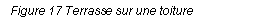 Text Box: Figure 17 Terrasse sur une toiture