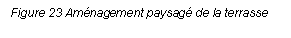 Text Box: Figure 23 Amnagement paysag de la terrasse