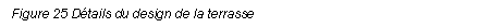 Text Box: Figure 25 Dtails du design de la terrasse