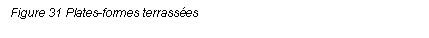 Text Box: Figure 31 Plates-formes terrasses