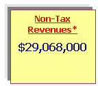 Text Box: Non-Tax Revenues*
$29,068,000

