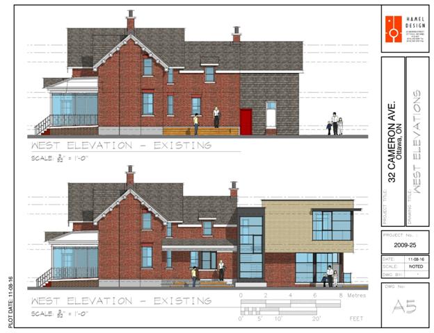 West Elevation Existing & Proposed.JPG