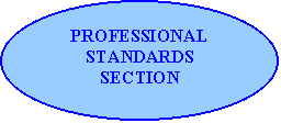 Oval: PROFESSIONAL             STANDARDS    SECTION