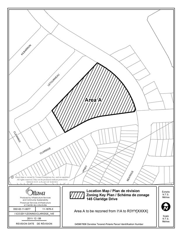 Zoning Map - 145 Claridge Dr